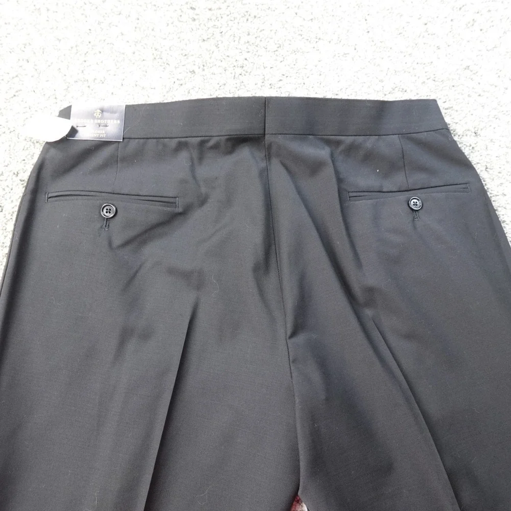 NEW Brooks Brothers Pants Mens 36X30 Black Wool Regent Explorer Trouser Slacks‎